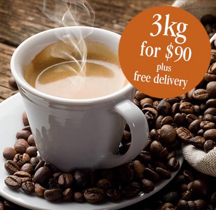 Coffee Warehouse - 3kg for $90 plus free delivery